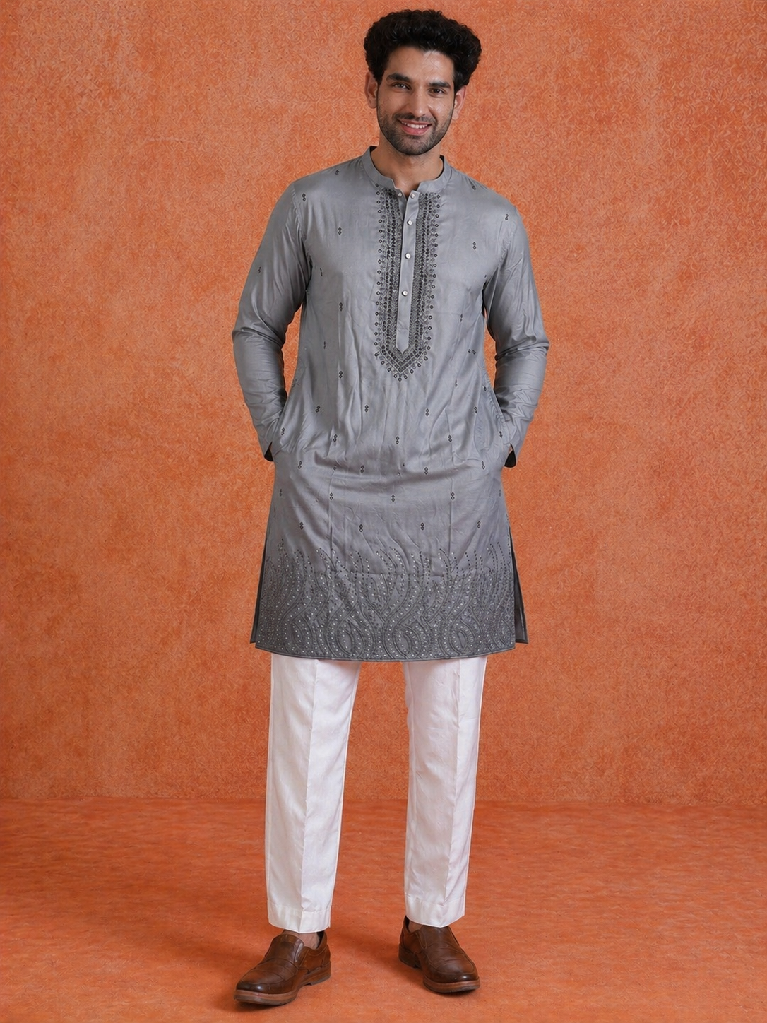 Dual-Tone Ombre Kurta