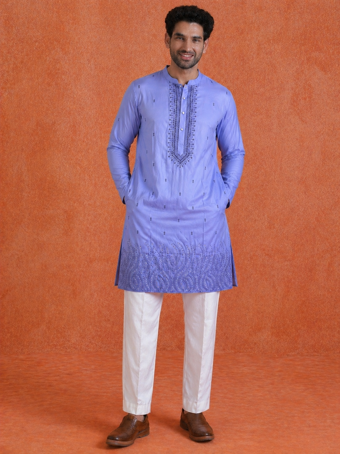 Dual-Tone Ombre Kurta