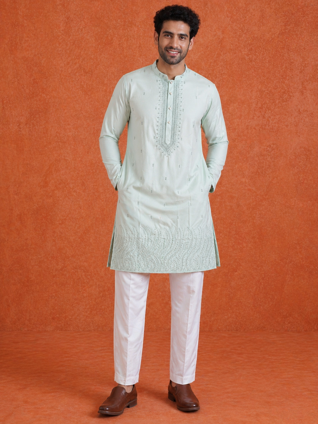 Dual-Tone Ombre Kurta