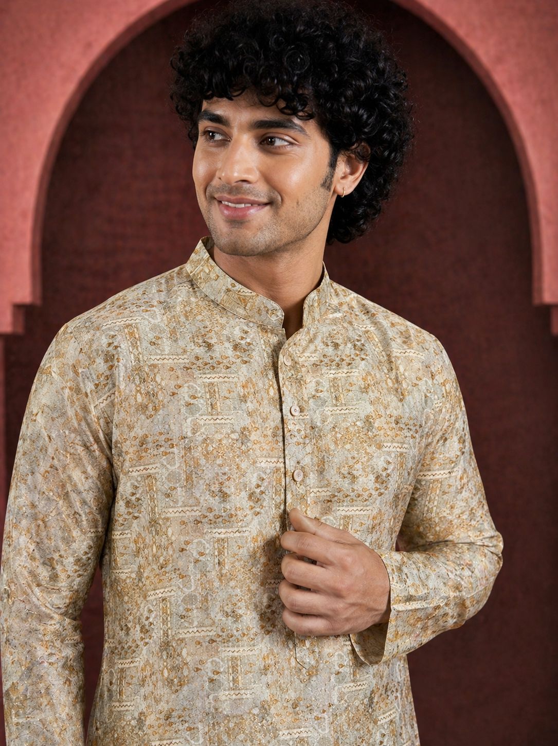 Printed Sequence Kurta